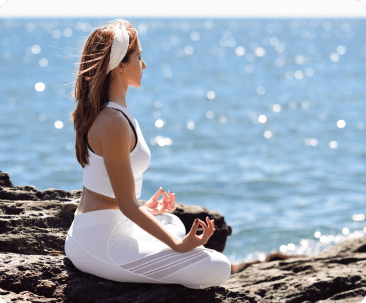Person in yoga pose
